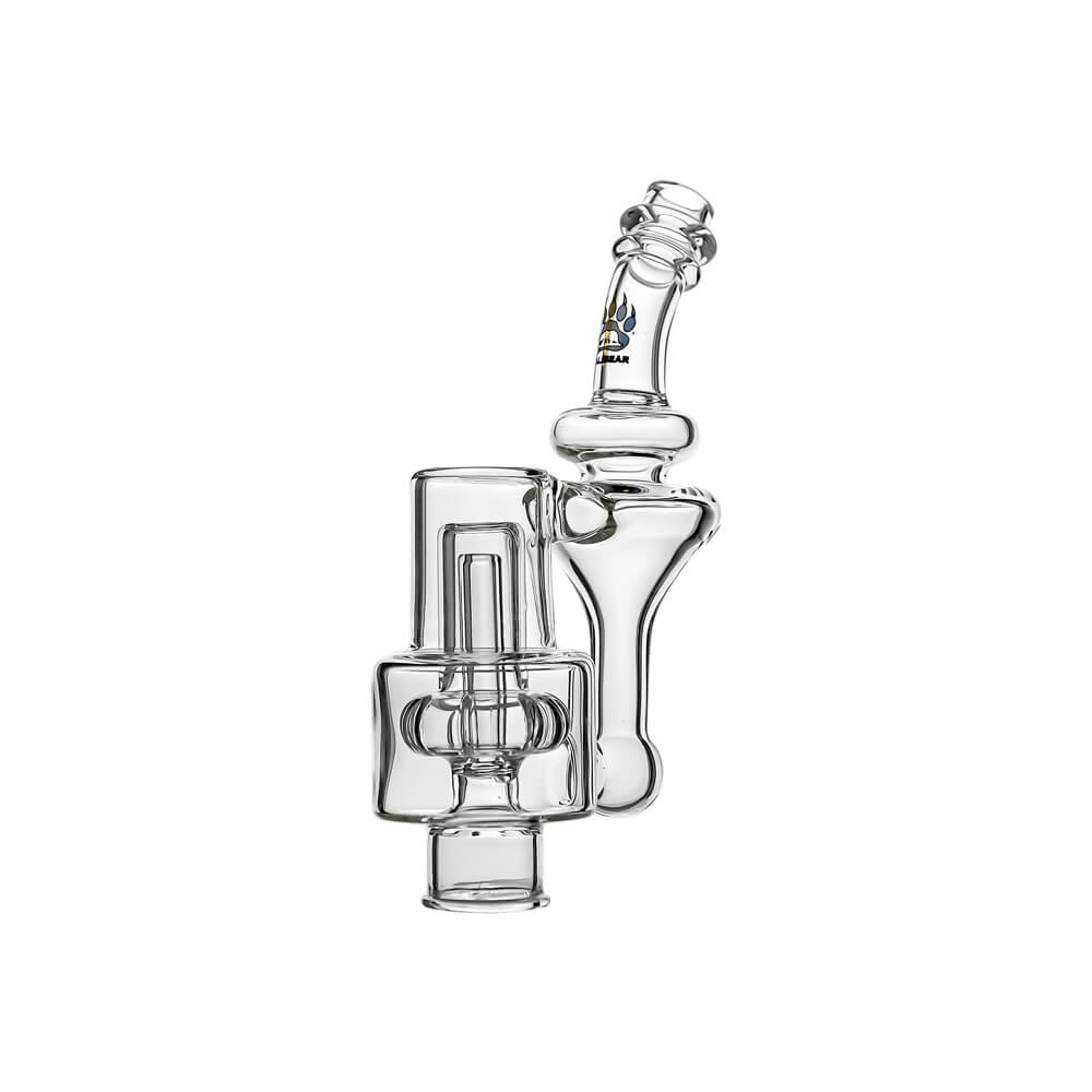 CALIBEAR Ghost 2 RBR RECYCLER GLASS TOP-- Premium dr. dabber glass attachment from Calibear Glass. Ideal for dabbing, providing smooth hits and durability. Shop high-quality dab rigs, water pipes, bongs, erig glasses and glass smoking accessories at Calibear Glass. Elevate your smoking experience with a durable and stylish glass dab rig. Free shipping on all orders.