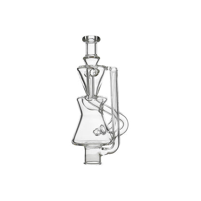 CALIBEAR Ghost²™ TWIST-FLOW RECYCLER GLASS TOP- Premium dr. dabber glass attachment from Calibear Glass. Ideal for dabbing, providing smooth hits and durability. Shop high-quality dab rigs, water pipes, bongs, erig glasses and glass smoking accessories at Calibear Glass. Elevate your smoking experience with a durable and stylish glass dab rig. Free shipping on all orders.