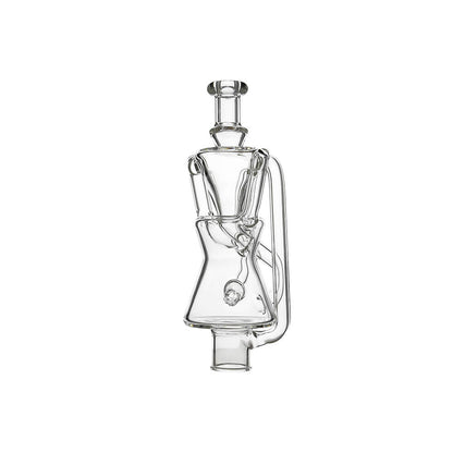 CALIBEAR Ghost²™ TWIST-FLOW RECYCLER GLASS TOP- Premium dr. dabber glass attachment from Calibear Glass. Ideal for dabbing, providing smooth hits and durability. Shop high-quality dab rigs, water pipes, bongs, erig glasses and glass smoking accessories at Calibear Glass. Elevate your smoking experience with a durable and stylish glass dab rig. Free shipping on all orders.