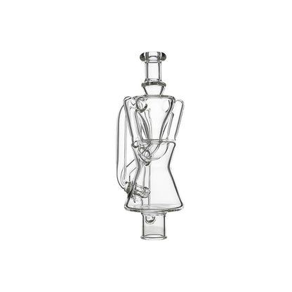 CALIBEAR Ghost²™ TWIST-FLOW RECYCLER GLASS TOP- Premium dr. dabber glass attachment from Calibear Glass. Ideal for dabbing, providing smooth hits and durability. Shop high-quality dab rigs, water pipes, bongs, erig glasses and glass smoking accessories at Calibear Glass. Elevate your smoking experience with a durable and stylish glass dab rig. Free shipping on all orders.