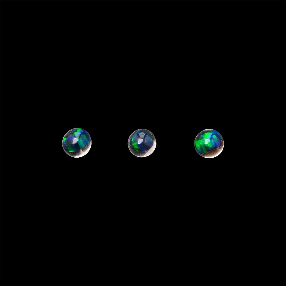 Calibear 6mm Opal Terp Pearls 2 Pack heat-resistant opal dab pearls for quartz bangers