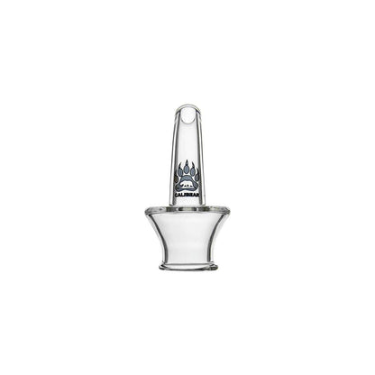 CALIBEAR Ghost²™ SLIM-BEND GLASS MOUTHPIECE TOP- Premium dr. dabber glass attachment from Calibear Glass. Ideal for dabbing, providing smooth hits and durability. Shop high-quality dab rigs, water pipes, bongs, erig glasses and glass smoking accessories a