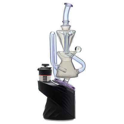 Calibear Opal White Klein Recycler with Tornado Airflow for Puffco Peak & Pro premium borosilicate glass top