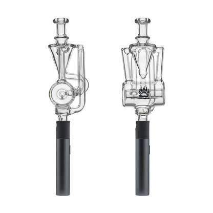 CALIBEAR INLINER RECYCLER PIVOT MOUTHPIECE- Premium dr. dabber glass attachment from Calibear Glass. Ideal for dabbing, providing smooth hits and durability. Shop high-quality dab rigs, water pipes, bongs, erig glasses and glass smoking accessories at Calibear Glass. Elevate your smoking experience with a durable and stylish glass dab rig. Free shipping on all orders.