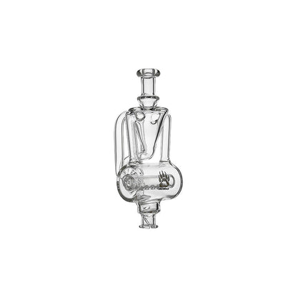 CALIBEAR INLINER RECYCLER PIVOT MOUTHPIECE- Premium dr. dabber glass attachment from Calibear Glass. Ideal for dabbing, providing smooth hits and durability. Shop high-quality dab rigs, water pipes, bongs, erig glasses and glass smoking accessories at Calibear Glass. Elevate your smoking experience with a durable and stylish glass dab rig. Free shipping on all orders.