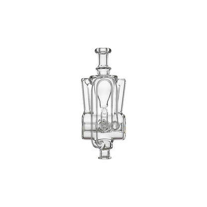 CALIBEAR INLINER RECYCLER PIVOT MOUTHPIECE- Premium dr. dabber glass attachment from Calibear Glass. Ideal for dabbing, providing smooth hits and durability. Shop high-quality dab rigs, water pipes, bongs, erig glasses and glass smoking accessories at Calibear Glass. Elevate your smoking experience with a durable and stylish glass dab rig. Free shipping on all orders.