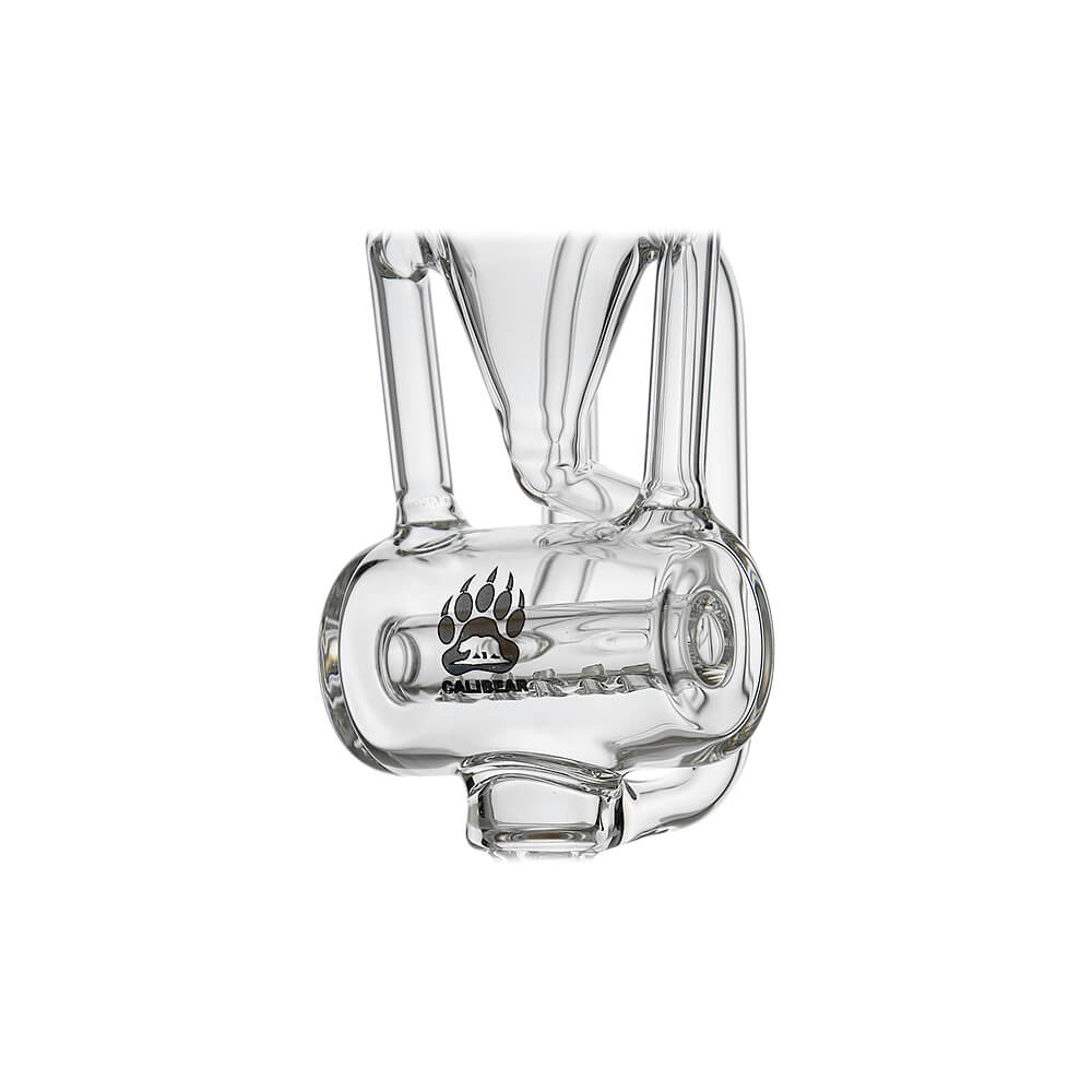 CALIBEAR INLINER RECYCLER PIVOT MOUTHPIECE- Premium dr. dabber glass attachment from Calibear Glass. Ideal for dabbing, providing smooth hits and durability. Shop high-quality dab rigs, water pipes, bongs, erig glasses and glass smoking accessories at Calibear Glass. Elevate your smoking experience with a durable and stylish glass dab rig. Free shipping on all orders.