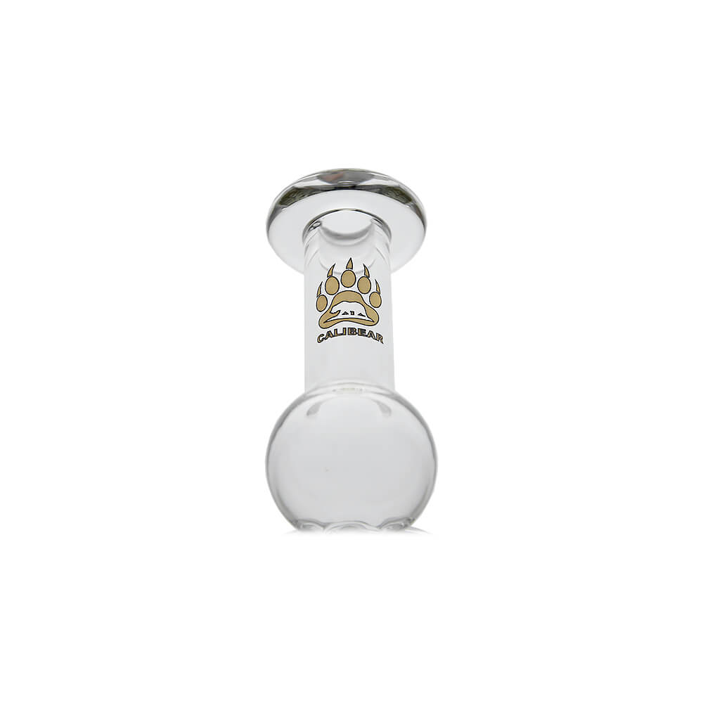 Calibear Curve Flow Sidecar glass attachment for Dr. Dabber Switch 2 featuring color-shifting Chameleon Pink glass and matrix percolator.