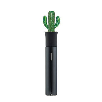 CaliBear Dichro Cactus glitter glass attachment for Puffco Pivot, featuring green and rainbow sparkle dichroic glass options.