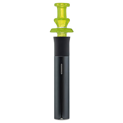 CaliBear Maria Cap color glass airflow mouthpiece for Puffco Pivot featuring a multi-ring Maria design in various colors like amber, blue, and red.