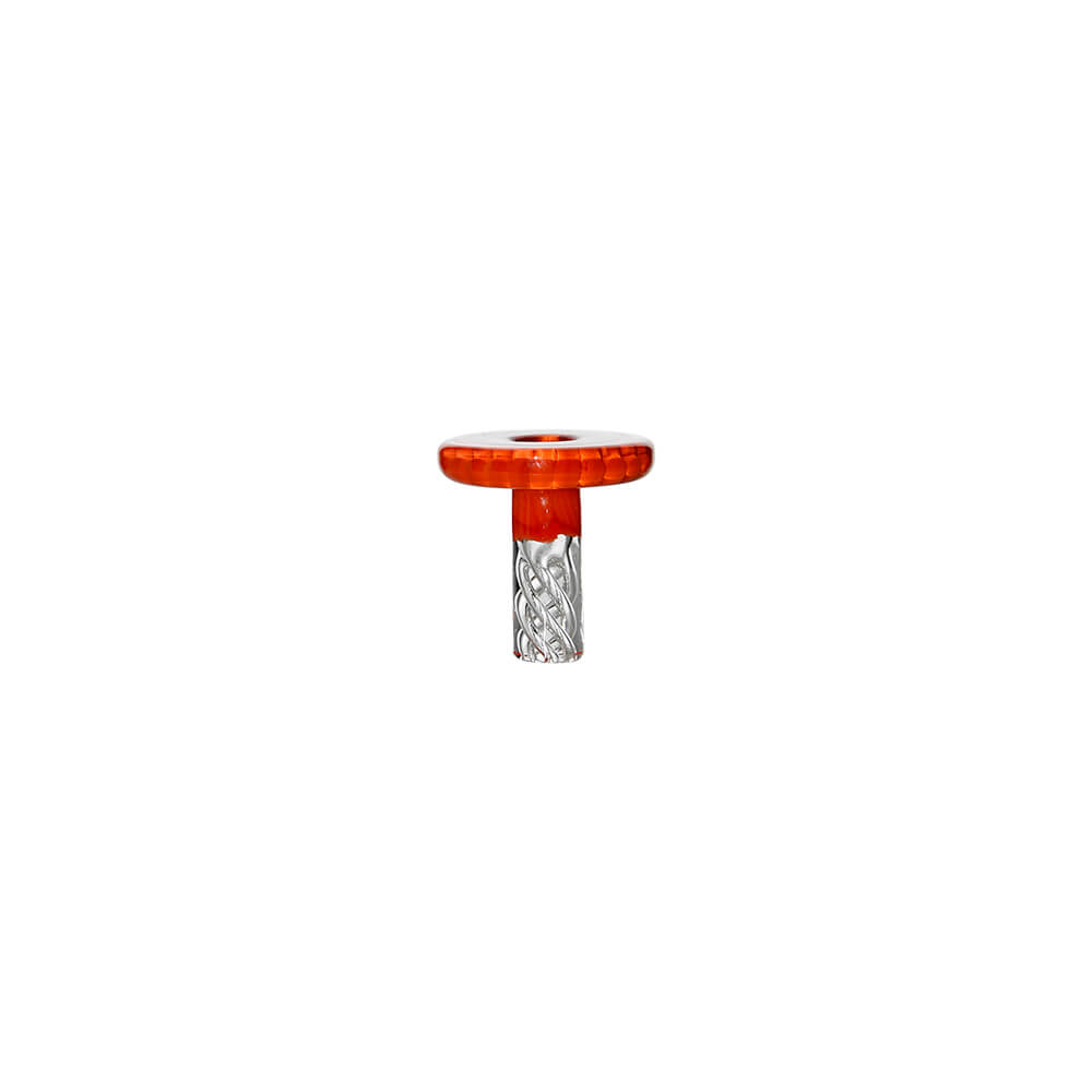 Calibear Vortex Spinning Cap for Dr. Dabber Switch GO with colorful glass top options and twisted airflow stem