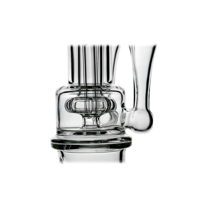 Calibear Duo RBR Recycler glass attachment fitted on Dr. Dabber Switch 2 showing dual chamber recycler function