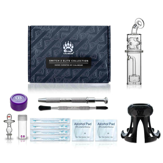 Calibear fab recycler for Dr. Dabber Switch 2 — Faberge-style egg percolation (full product view)