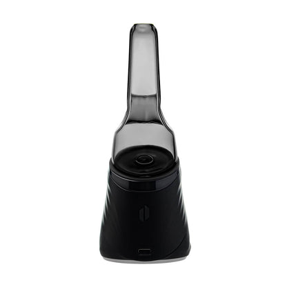 Four colorful conical dry top glass attachments for Puffco Peak OG and Pro in blue, smoke, purple, and clear by CaliBear.