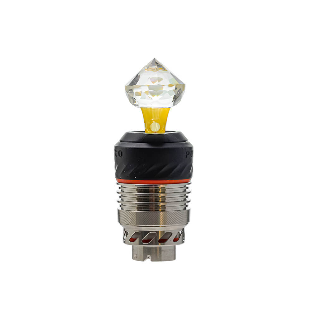 DIAMOND CUT CARB CAP SERIES FOR PUFFCO PEAK PRO- Premium puffco glass attachment from Calibear Glass. Ideal for dabbing, providing smooth hits and durability. Shop high-quality dab rigs, water pipes, bongs, erig glasses and glass smoking accessories at Calibear Glass. Elevate your smoking experience with a durable and stylish glass dab rig. Free shipping on all orders.