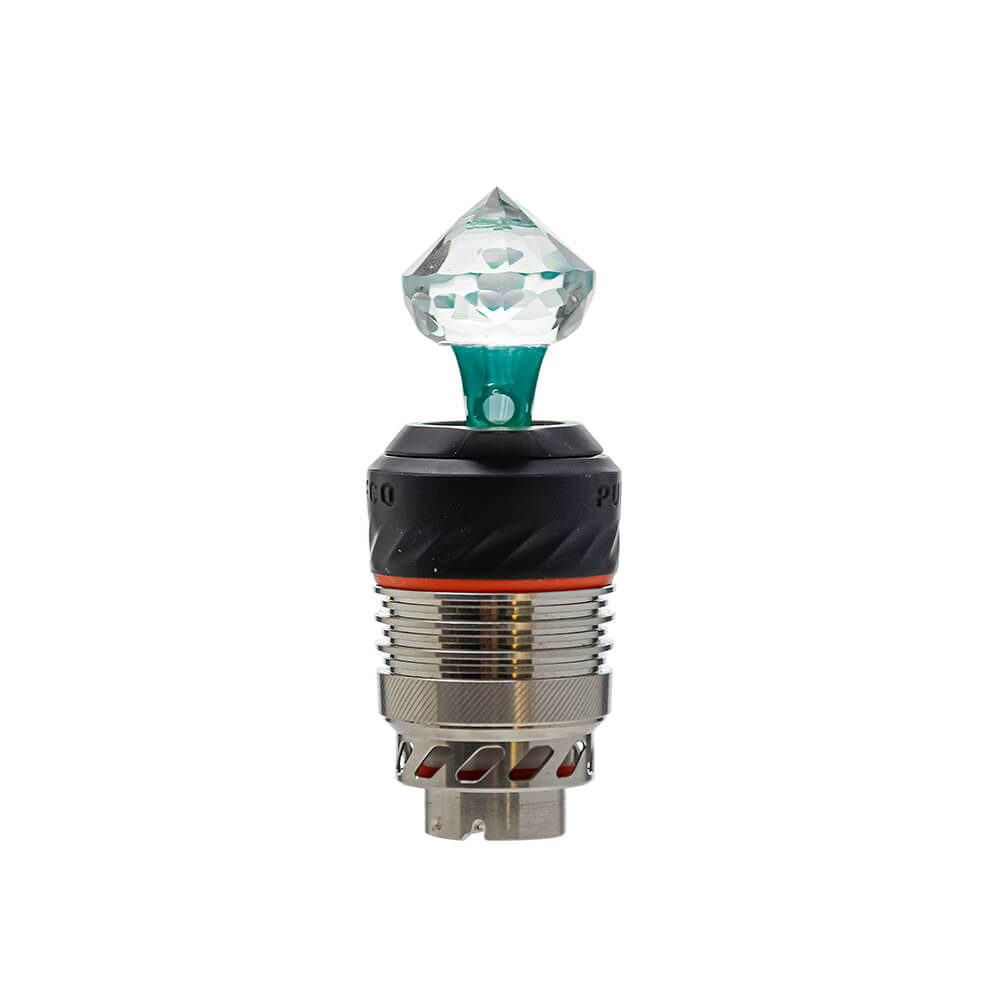 DIAMOND CUT CARB CAP SERIES FOR PUFFCO PEAK PRO- Premium puffco glass attachment from Calibear Glass. Ideal for dabbing, providing smooth hits and durability. Shop high-quality dab rigs, water pipes, bongs, erig glasses and glass smoking accessories at Calibear Glass. Elevate your smoking experience with a durable and stylish glass dab rig. Free shipping on all orders.