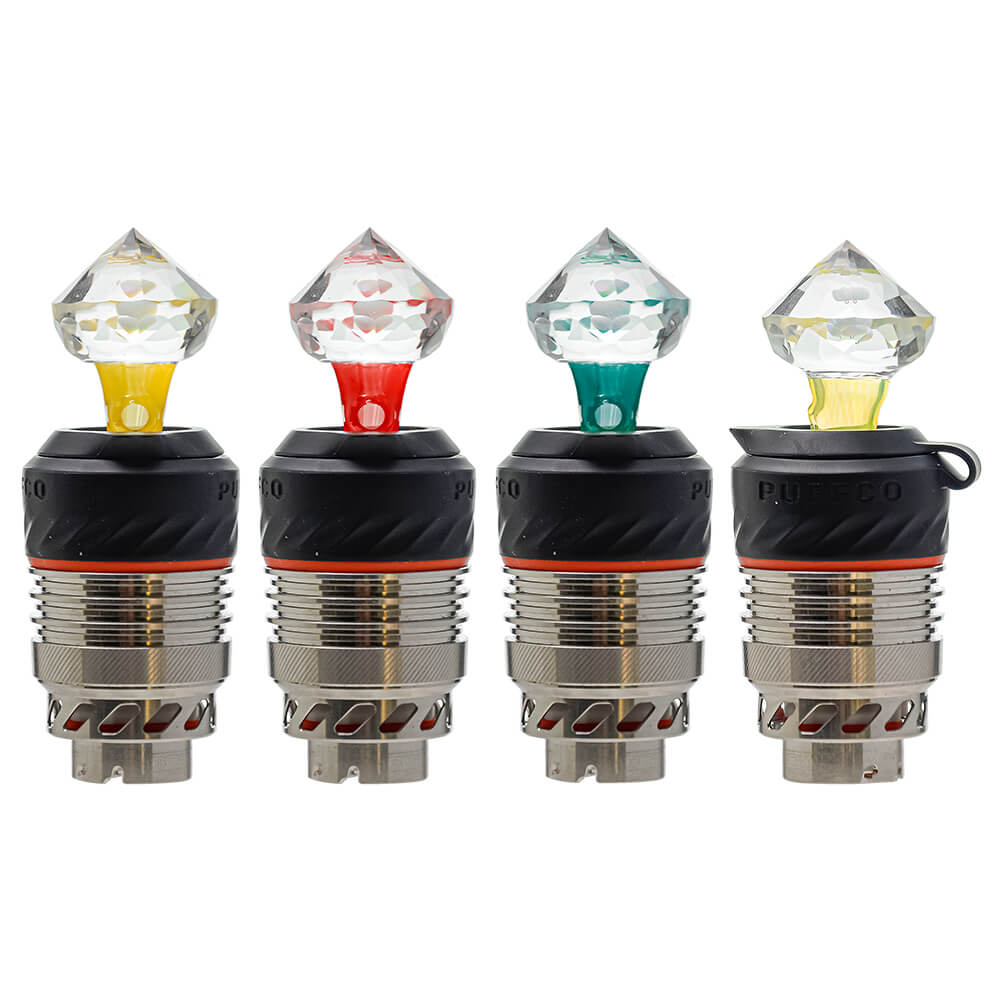 DIAMOND CUT CARB CAP SERIES FOR PUFFCO PEAK PRO- Premium puffco glass attachment from Calibear Glass. Ideal for dabbing, providing smooth hits and durability. Shop high-quality dab rigs, water pipes, bongs, erig glasses and glass smoking accessories at Calibear Glass. Elevate your smoking experience with a durable and stylish glass dab rig. Free shipping on all orders.