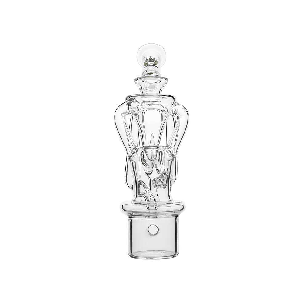Calibear Dual Recycler Glass Attachment for Dr Dabber Switch 2 dual loop water filtration recycler glass top