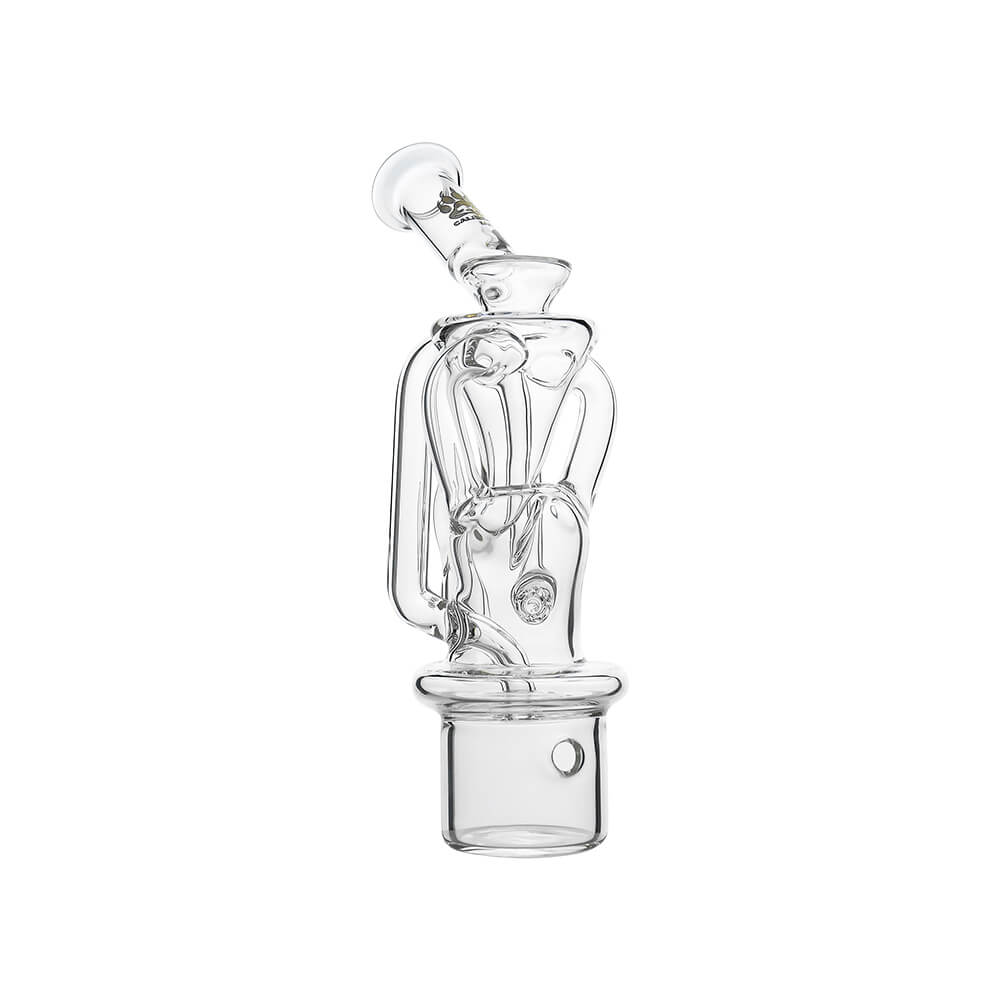 Calibear Dual Recycler Glass Attachment for Dr Dabber Switch 2 dual loop water filtration recycler glass top