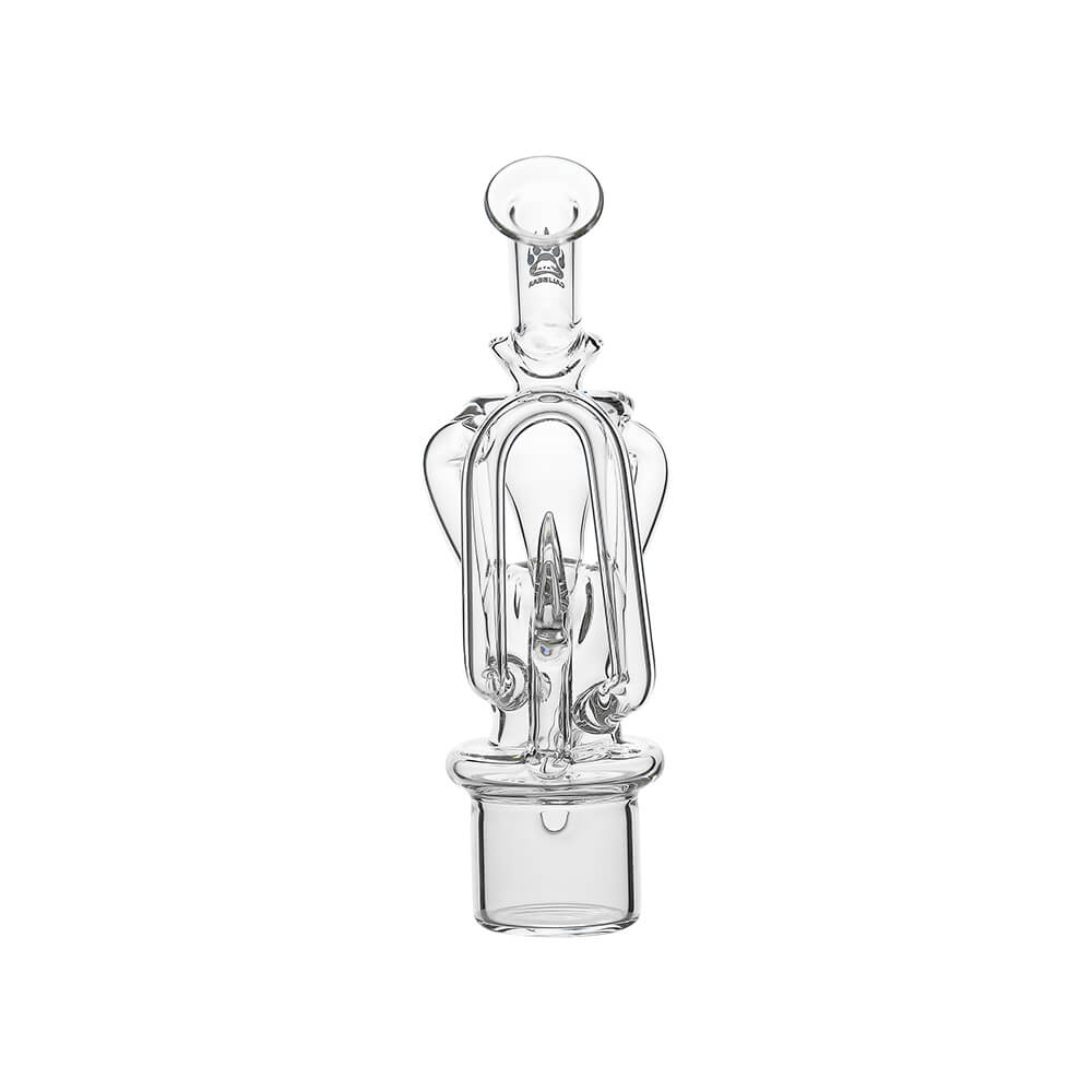 Calibear Dual Recycler Glass Attachment for Dr Dabber Switch 2 dual loop water filtration recycler glass top