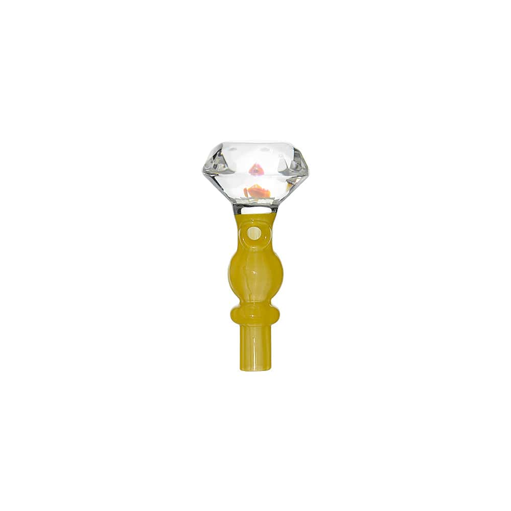 DIAMOND FACET OPAL JOYSTICK CARB CAP FOR DR.DABBER SWITCH 2- Premium borosilicate glass smoking accessories from Calibear Glass. Ideal for dabbing, providing smooth hits and durability. Shop high-quality dab rigs, water pipes, bongs, erig glasses and glas
