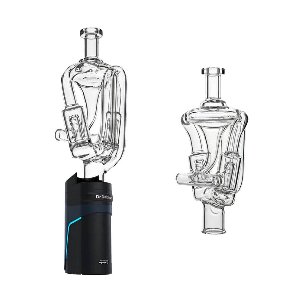 Calibear Ghost 2 Dual Jet Recycler Glass Mouthpiece for Dr Dabber Ghost device
Ghost 2 recycler glass mouthpiece dual jet airflow glass attachment
Calibear recycler glass top dual jet design for smooth vapor cooling
High airflow recycler glass mouthpiece 