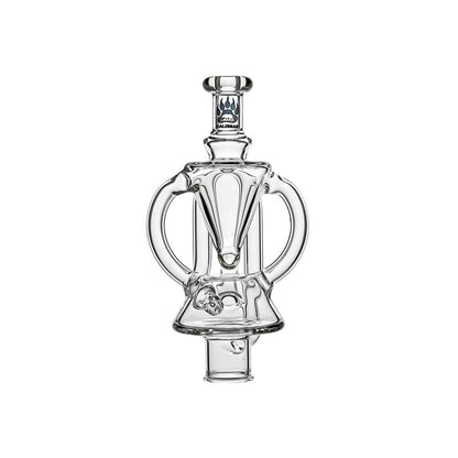 CALIBEAR Ghost²™ VORTEX RECYCLER GLASS MOUTHPIECE- Premium dr. dabber glass attachment from Calibear Glass. Ideal for dabbing, providing smooth hits and durability. Shop high-quality dab rigs, water pipes, bongs, erig glasses and glass smoking accessories at Calibear Glass. Elevate your smoking experience with a durable and stylish glass dab rig. Free shipping on all orders.