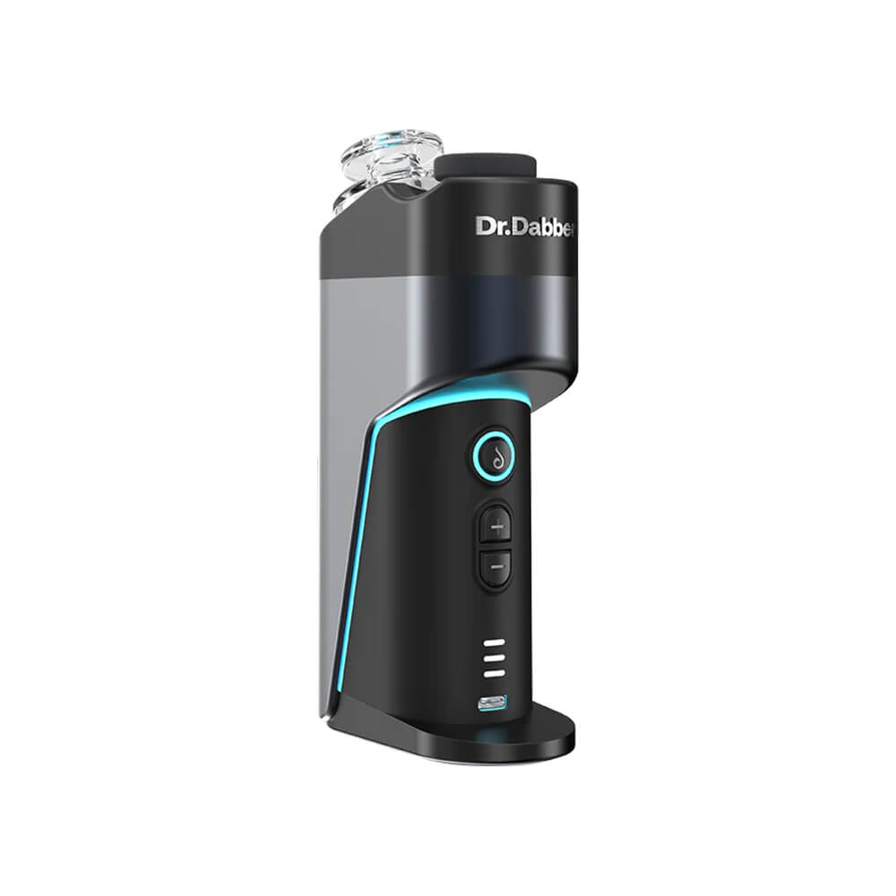 The Dr. Dabber Switch Go portable e-rig vaporizer for concentrates and flower, available at Calibear Glass.