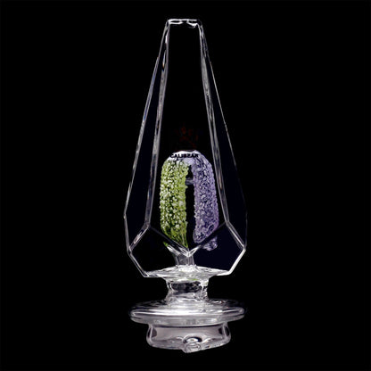 FANCY HEXAGON GUMMY PERC GLASS ATTACHMENT FOR FOCUS V CARTA ERIG- Premium carta glass attachment from Calibear Glass. Ideal for dabbing, providing smooth hits and durability. Shop high-quality dab rigs, water pipes, bongs, erig glasses and glass smoking accessories at Calibear Glass. Elevate your smoking experience with a durable and stylish glass dab rig. Free shipping on all orders.