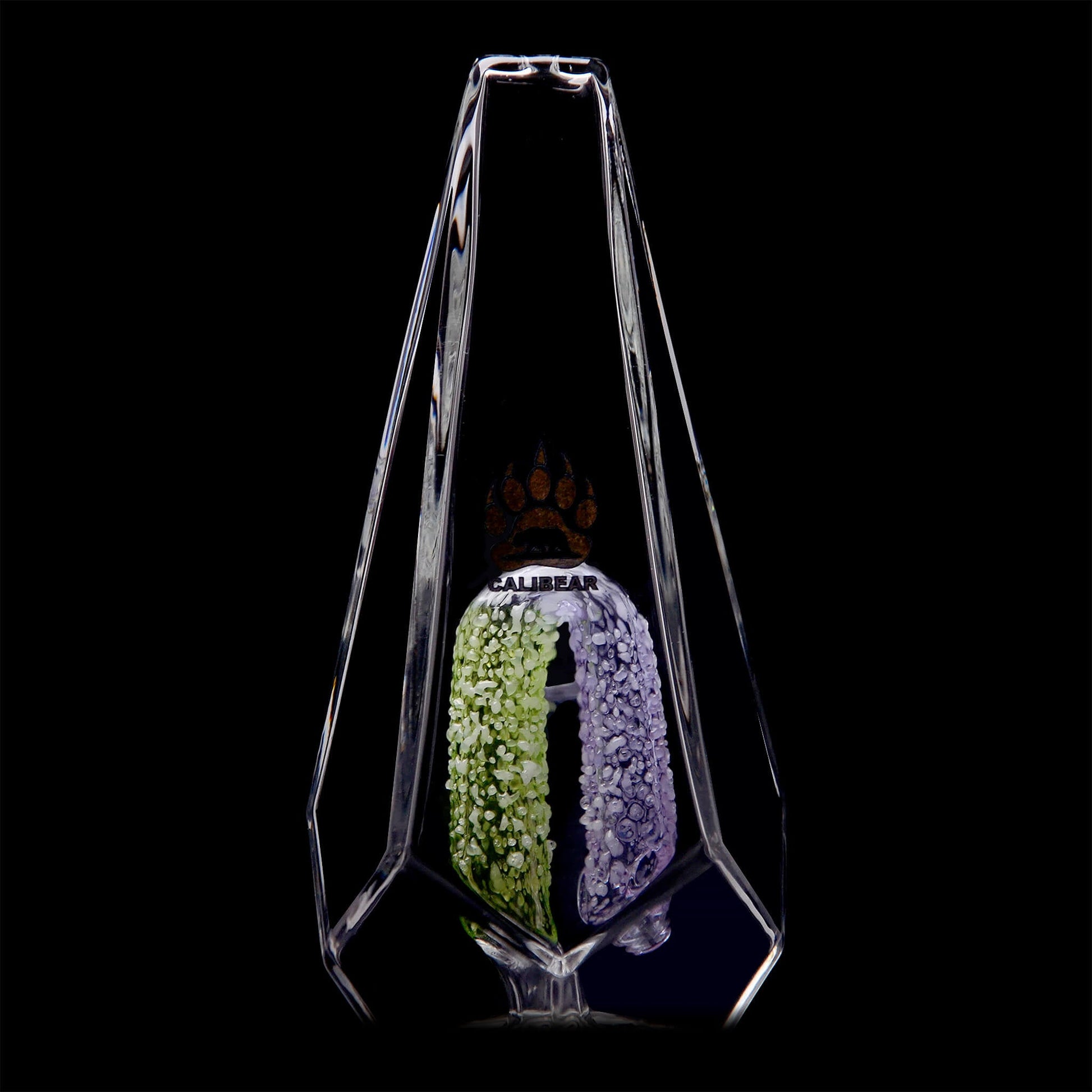 FANCY HEXAGON GUMMY PERC GLASS ATTACHMENT FOR FOCUS V CARTA ERIG- Premium carta glass attachment from Calibear Glass. Ideal for dabbing, providing smooth hits and durability. Shop high-quality dab rigs, water pipes, bongs, erig glasses and glass smoking accessories at Calibear Glass. Elevate your smoking experience with a durable and stylish glass dab rig. Free shipping on all orders.