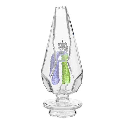 FANCY HEXAGON GUMMY PERC GLASS ATTACHMENT FOR FOCUS V CARTA ERIG- Premium carta glass attachment from Calibear Glass. Ideal for dabbing, providing smooth hits and durability. Shop high-quality dab rigs, water pipes, bongs, erig glasses and glass smoking accessories at Calibear Glass. Elevate your smoking experience with a durable and stylish glass dab rig. Free shipping on all orders.