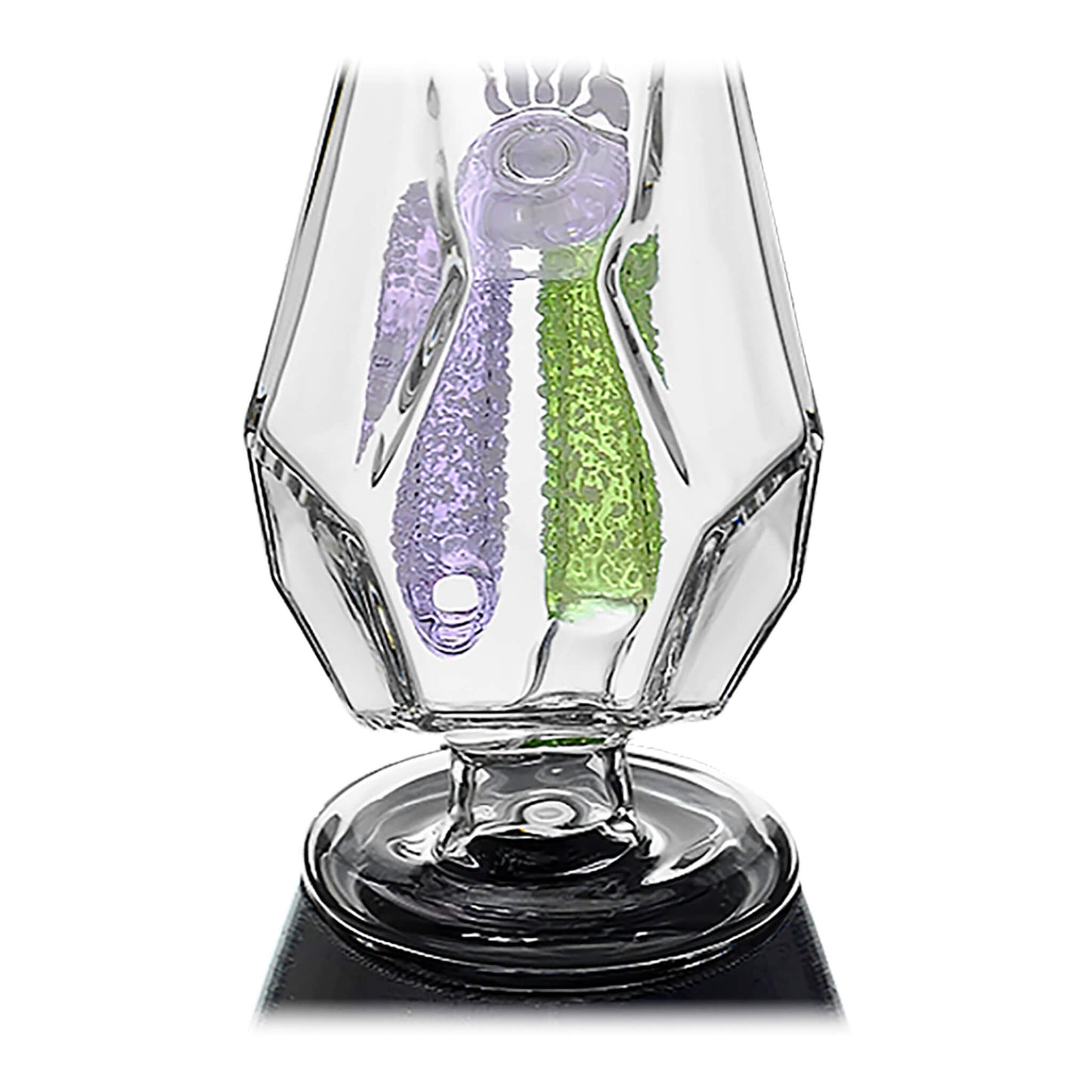 FANCY HEXAGON GUMMY PERC GLASS ATTACHMENT FOR PUFFCO OG & PEAK- Premium puffco glass attachment from Calibear Glass. Ideal for dabbing, providing smooth hits and durability. Shop high-quality dab rigs, water pipes, bongs, erig glasses and glass smoking accessories at Calibear Glass. Elevate your smoking experience with a durable and stylish glass dab rig. Free shipping on all orders.
