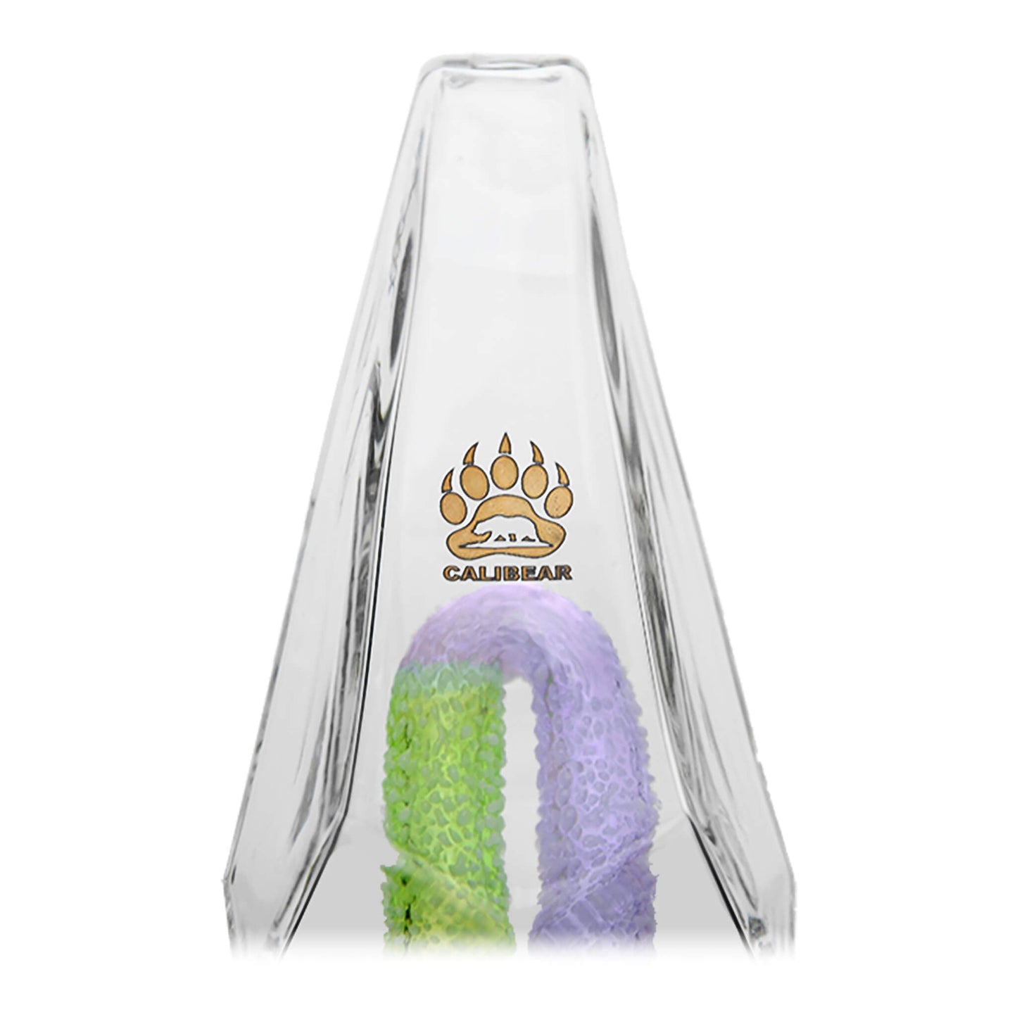FANCY HEXAGON GUMMY PERC GLASS ATTACHMENT FOR PUFFCO OG & PEAK- Premium puffco glass attachment from Calibear Glass. Ideal for dabbing, providing smooth hits and durability. Shop high-quality dab rigs, water pipes, bongs, erig glasses and glass smoking accessories at Calibear Glass. Elevate your smoking experience with a durable and stylish glass dab rig. Free shipping on all orders.