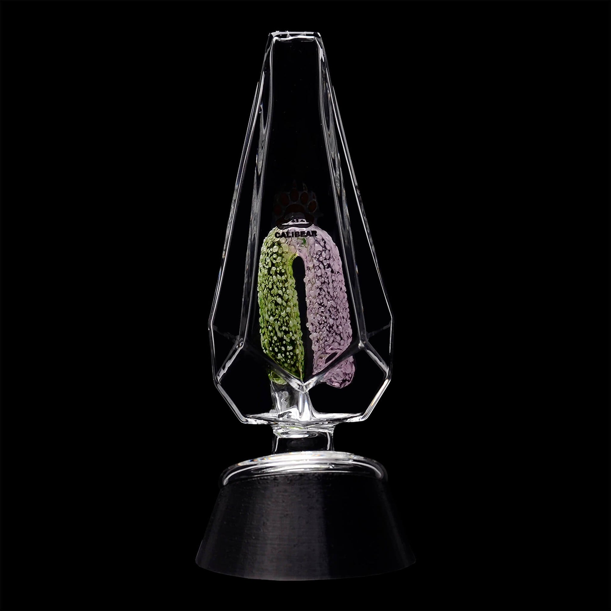 FANCY HEXAGON GUMMY PERC GLASS ATTACHMENT FOR PUFFCO OG & PEAK- Premium puffco glass attachment from Calibear Glass. Ideal for dabbing, providing smooth hits and durability. Shop high-quality dab rigs, water pipes, bongs, erig glasses and glass smoking accessories at Calibear Glass. Elevate your smoking experience with a durable and stylish glass dab rig. Free shipping on all orders.