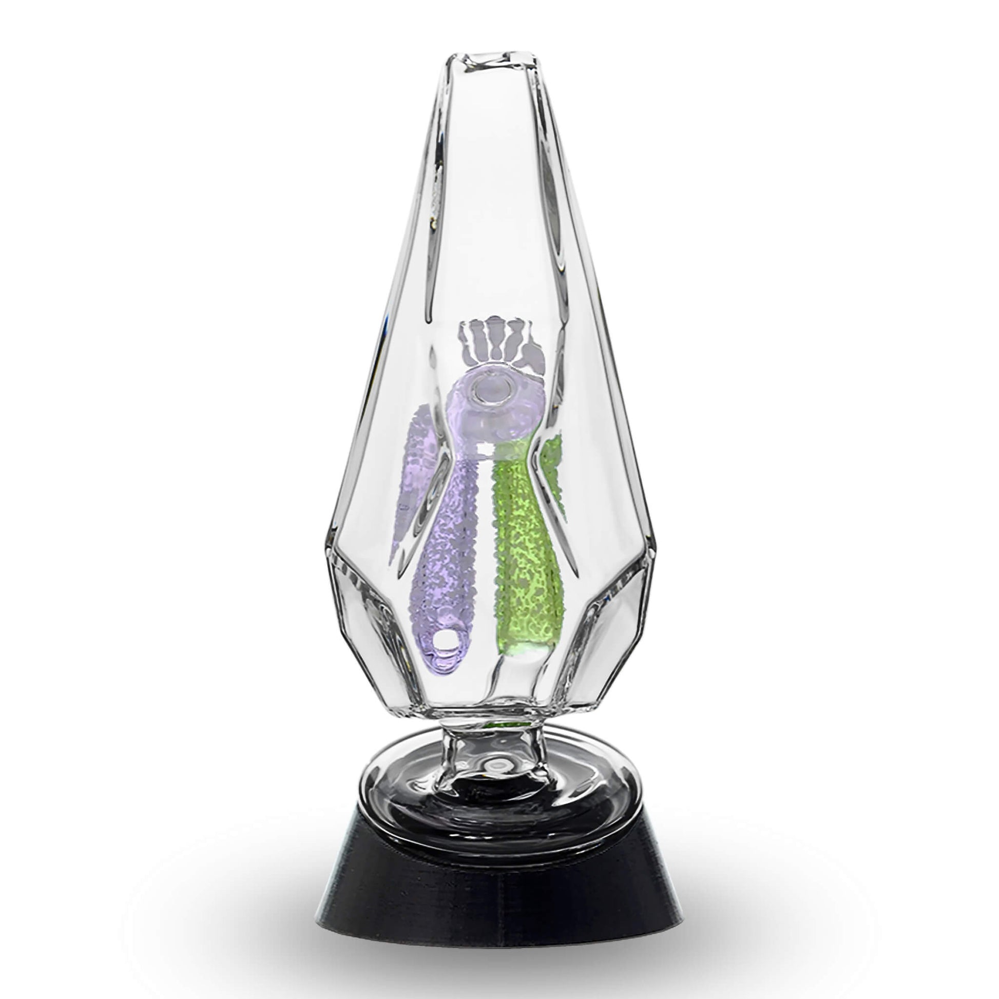 FANCY HEXAGON GUMMY PERC GLASS ATTACHMENT FOR PUFFCO OG & PEAK- Premium puffco glass attachment from Calibear Glass. Ideal for dabbing, providing smooth hits and durability. Shop high-quality dab rigs, water pipes, bongs, erig glasses and glass smoking accessories at Calibear Glass. Elevate your smoking experience with a durable and stylish glass dab rig. Free shipping on all orders.