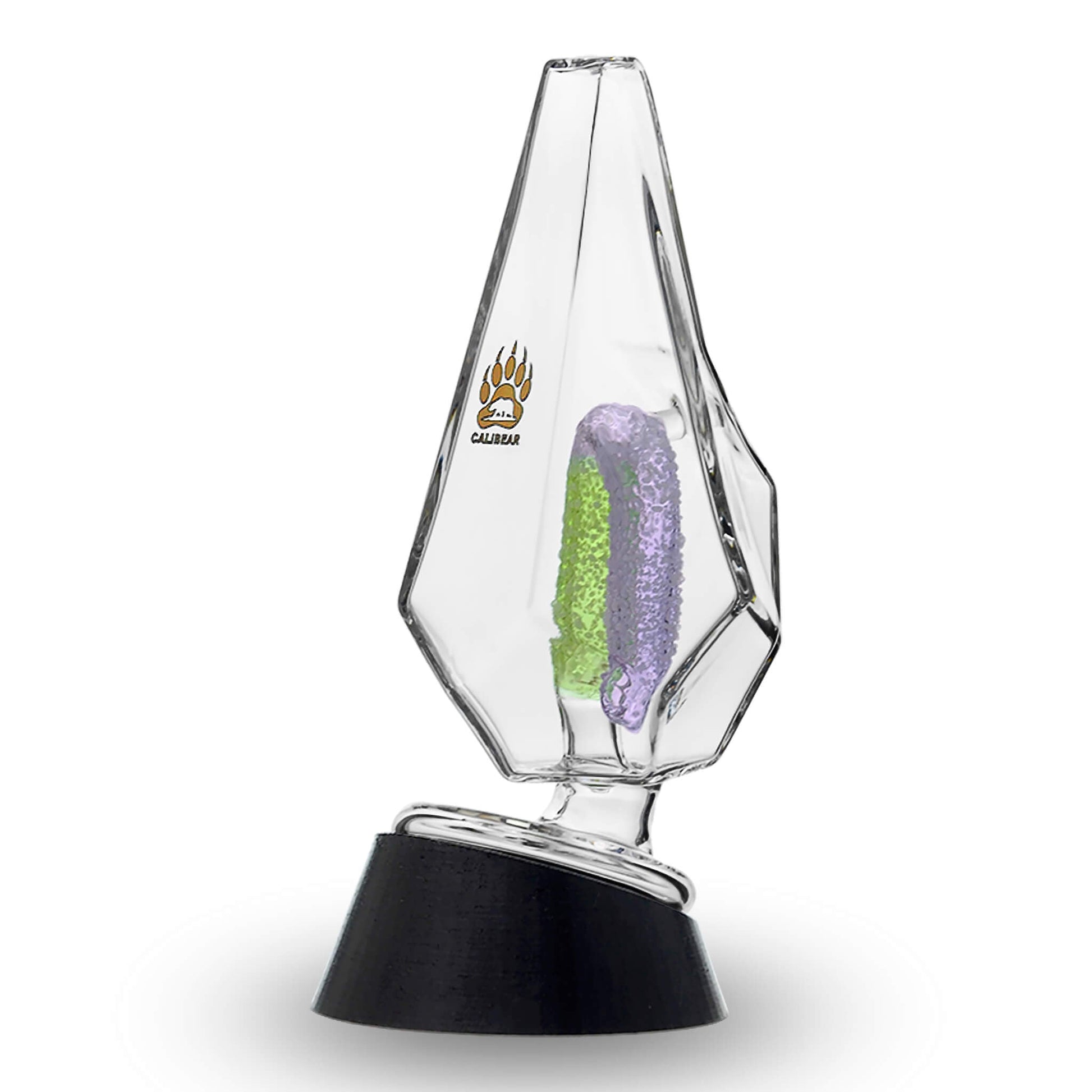 FANCY HEXAGON GUMMY PERC GLASS ATTACHMENT FOR PUFFCO OG & PEAK- Premium puffco glass attachment from Calibear Glass. Ideal for dabbing, providing smooth hits and durability. Shop high-quality dab rigs, water pipes, bongs, erig glasses and glass smoking accessories at Calibear Glass. Elevate your smoking experience with a durable and stylish glass dab rig. Free shipping on all orders.