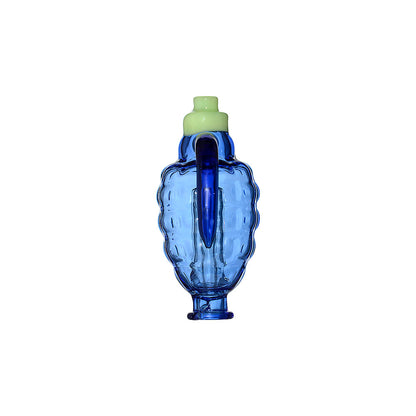 GRENADE STYLED ARTISAN GLASS ATTACHMENT FOR PIVOT- Premium puffco glass attachment from Calibear Glass. Ideal for dabbing, providing smooth hits and durability. Shop high-quality dab rigs, water pipes, bongs, erig glasses and glass smoking accessories at Calibear Glass. Elevate your smoking experience with a durable and stylish glass dab rig. Free shipping on all orders.