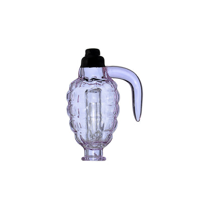 GRENADE STYLED ARTISAN GLASS ATTACHMENT FOR PIVOT- Premium puffco glass attachment from Calibear Glass. Ideal for dabbing, providing smooth hits and durability. Shop high-quality dab rigs, water pipes, bongs, erig glasses and glass smoking accessories at Calibear Glass. Elevate your smoking experience with a durable and stylish glass dab rig. Free shipping on all orders.