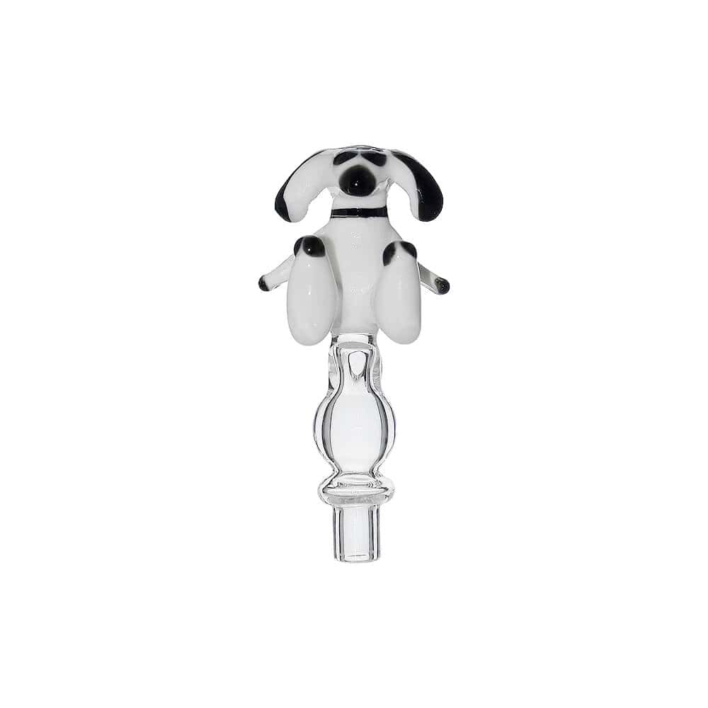 HANDMADE DOG GLASS CARB CAP FOR DR.DABBER SWITCH 2- Premium borosilicate glass smoking accessories from Calibear Glass. Ideal for dabbing, providing smooth hits and durability. Shop high-quality dab rigs, water pipes, bongs, erig glasses and glass smoking