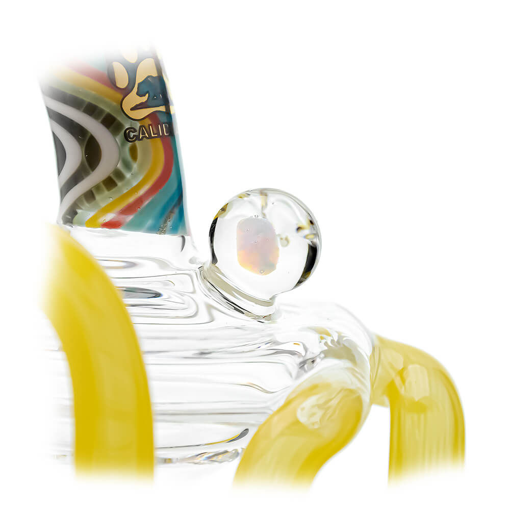HEADY WIGWAG PUFFCO PEAK OG & PRO GLASS ATTACHMENT ENCASED WITH OPAL- Premium puffco glass attachment from Calibear Glass. Ideal for dabbing, providing smooth hits and durability. Shop high-quality dab rigs, water pipes, bongs, erig glasses and glass smoking accessories at Calibear Glass. Elevate your smoking experience with a durable and stylish glass dab rig. Free shipping on all orders.