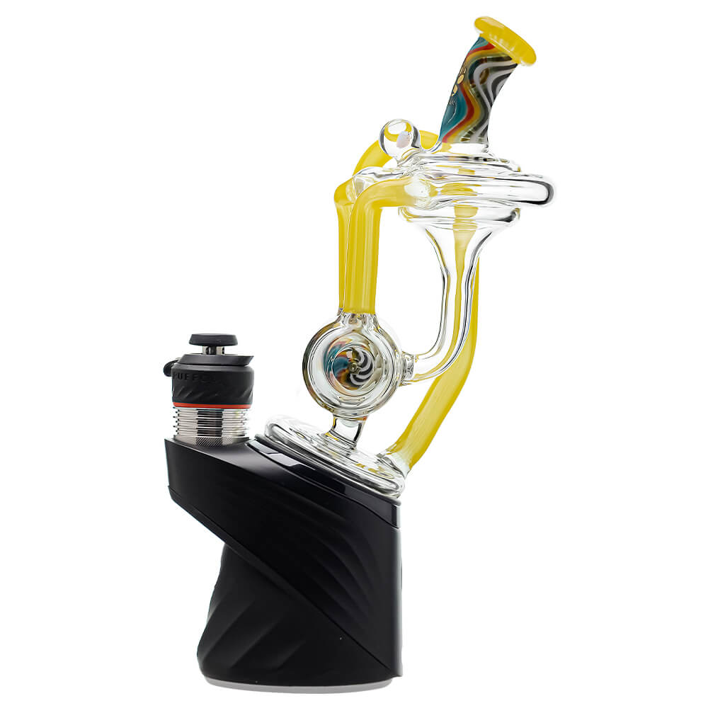 HEADY WIGWAG PUFFCO PEAK OG & PRO GLASS ATTACHMENT ENCASED WITH OPAL- Premium puffco glass attachment from Calibear Glass. Ideal for dabbing, providing smooth hits and durability. Shop high-quality dab rigs, water pipes, bongs, erig glasses and glass smoking accessories at Calibear Glass. Elevate your smoking experience with a durable and stylish glass dab rig. Free shipping on all orders.