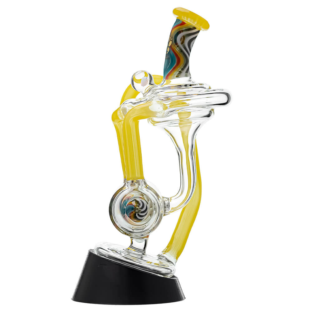 HEADY WIGWAG PUFFCO PEAK OG & PRO GLASS ATTACHMENT ENCASED WITH OPAL- Premium puffco glass attachment from Calibear Glass. Ideal for dabbing, providing smooth hits and durability. Shop high-quality dab rigs, water pipes, bongs, erig glasses and glass smoking accessories at Calibear Glass. Elevate your smoking experience with a durable and stylish glass dab rig. Free shipping on all orders.