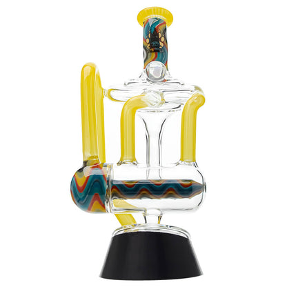 HEADY WIGWAG PUFFCO PEAK OG & PRO GLASS ATTACHMENT ENCASED WITH OPAL- Premium puffco glass attachment from Calibear Glass. Ideal for dabbing, providing smooth hits and durability. Shop high-quality dab rigs, water pipes, bongs, erig glasses and glass smoking accessories at Calibear Glass. Elevate your smoking experience with a durable and stylish glass dab rig. Free shipping on all orders.