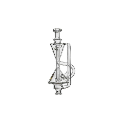 CALIBEAR HOURGLASS RECYCLER PIVOT MOUTHPIECE- Premium puffco glass attachment from Calibear Glass. Ideal for dabbing, providing smooth hits and durability. Shop high-quality dab rigs, water pipes, bongs, erig glasses and glass smoking accessories at Calibear Glass. Elevate your smoking experience with a durable and stylish glass dab rig. Free shipping on all orders.