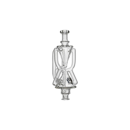 CALIBEAR HOURGLASS RECYCLER PIVOT MOUTHPIECE- Premium puffco glass attachment from Calibear Glass. Ideal for dabbing, providing smooth hits and durability. Shop high-quality dab rigs, water pipes, bongs, erig glasses and glass smoking accessories at Calibear Glass. Elevate your smoking experience with a durable and stylish glass dab rig. Free shipping on all orders.