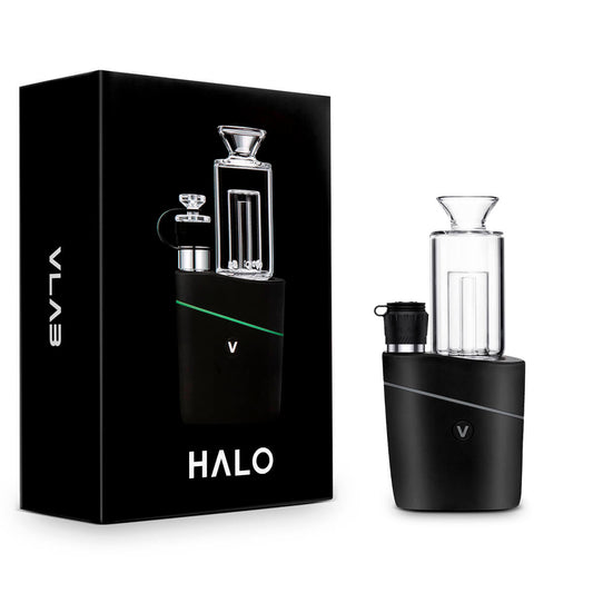 VLAB Halo portable e-rig featuring the upgraded 3D ceramic chamber for smooth travel vaporizer hits