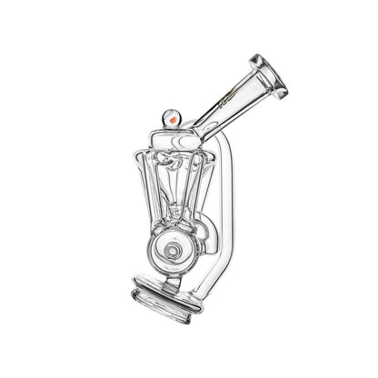 Calibear Inliner Recycler Puffco Peak Glass Attachment with Opal handcrafted wigwag borosilicate glass top for Puffco Peak