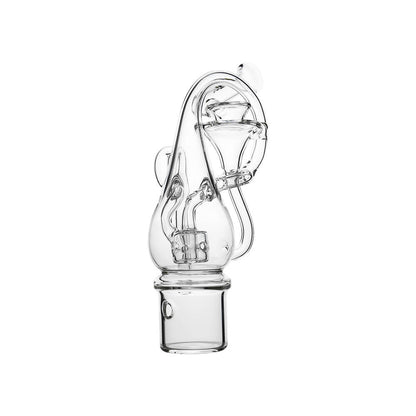 CALIBEAR Klein Bottle Recycler Glass Attachment for Dr. Dabber Switch 2, hand-blown borosilicate glass, Klein Bottle inspired recycler design for smooth, flavorful hits.