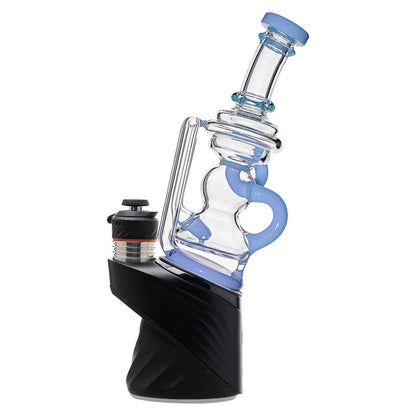 CaliBear Mini Recycler Glass Attachment for Puffco Peak and Peak Pro in Blue and Green
