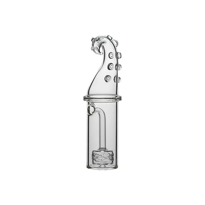Calibear Octopus Tentacle glass attachment for Dr. Dabber Switch 2 featuring a clear glass matrix percolator and a detailed octopus tentacle mouthpiece with textured suction cups.